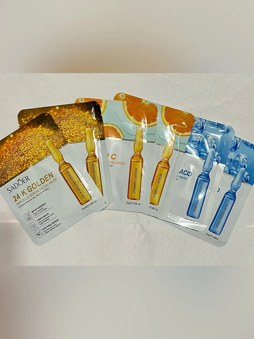 SADOER Facial Sheet Mask Bundle of 6